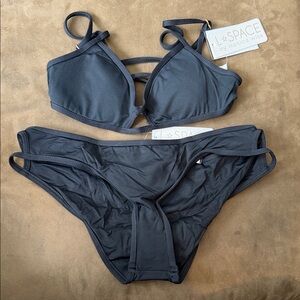 L*Space Women's Dark Blue Bikini Set